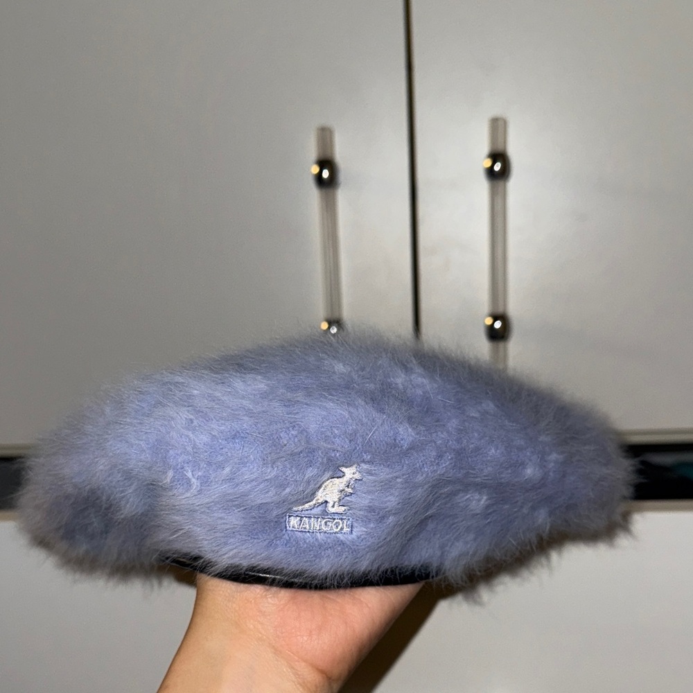 Kangol Soft Blue Fuzzy Beret